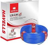 HAVELLS FR PVC Housing Wire, Length: 90 m [0.50 sq. mm, Blue]